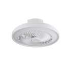 Ventoinha de tecto CATHAY branca, 5 palas, 72W LED 3000-6000K, Alt.19xD.50cm