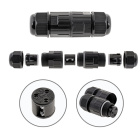 Conector negro/gris de 3 polos 1,0-2,5mm2 450V/24A IP68 110°C 8xD.2,7cm (caja 100pcs)