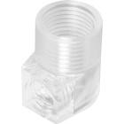 Ring cord grip with female threaded fixing M10x1, in transparent thermoplastic resin