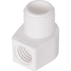Ring cord grip with male threaded fixing M10x1, in white thermoplastic resin