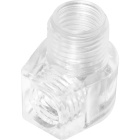 Ring cord grip with male threaded fixing M10x1, in transparent thermoplastic resin