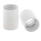 Camisa termoplastico blanca lisa para portalámparas E14 de 3 piezas