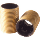 Gold threaded outer shell for E14 3-pieces lampholder, in bakelite