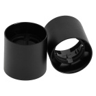Camisa preta lisa com espessura reduzida para suporte E27 de 3-peças, em resina termoplástica
