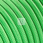 Cable eléctrico cubierto con tela redonda flexible H03VV-F 2x0,75 D.6.2mm kiwi TO72