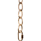 Cadeado em ferro aneis D.5mm dourado (1m)