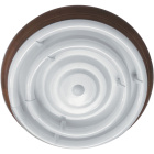 Plafón CIRCE redondo 1xG10q T9 circ.+1x40WG10q (T9 circ.) Al.9xD.46cm Marron/Noguei