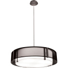 Suspensão IVONE 4xE27 Alt.Reg.xD.65cm Preto/Níquel