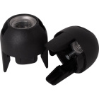 Black dome for E14 2-pc lampholder w/metal nipple M10 and stem locking screw, thermoplastic resin