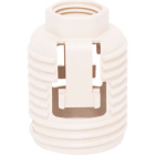 White dome for G9 lampholder Ref.5610 and retainer, in plastic