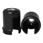 Black dome for E27 3-pc lamph. w/met. nip.M10, stem lock.screw, earth term., for switch, therm.resin