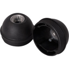 Black dome for E27 3-pc lampholder w/metal nipple M10 and stem locking screw, in thermoplastic resin