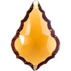 Plaqueta en cristal 5x3,5cm 1 taladro ambar
