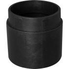 Separator tube of lampshade for E27 H.4xD.4,4cm, in black polyethyne