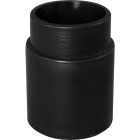 Separator tube of lampshade for E14 H.4xD.3,2cm, in black polyethyne