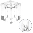 Cubo LUFUBU de vidro transparente C.5XL.5xAlt.6cm, furo de 22mm