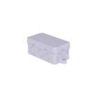 Surface junction box L.8xW.4.4xH.3.5cm IP65 halogen-free, without glands, 650°