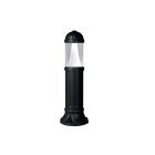 Pillar SAURO 1xGX53 10W CCT (3colors) switch IP55 H.80xD.24,5cm black resin