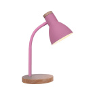 Table Lamp ARGOS 1xE27 H.42xD.15cm Pink/Wood