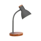 Table Lamp ARGOS 1xE27 H.42xD.15cm Grey/Wood