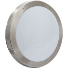 Plafond DOURO round IP44 2xE27 H.6,5xD.34cm Stainless Steel