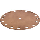 Disc H.0,2xD.16cm central hole and 16 sided holes, in painted iron
