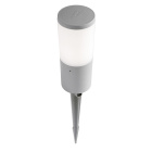 Foco com espigão AMELIA 1xE27 8,5W botão CCT (3cores) IP55 Alt.43xD.10cm resina cinza