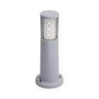 Pillar CARLO DECO 1xGU10 4,8W CCT (2colors) switch IP55 H.40xD.10cm grey resin