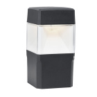 Spike Luminaire ELISA 1xGX53 10W CCT (3colors) switch IP55 L.12,6xW.12,6xH.42,5cm black resin