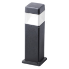 Pillar ELISA 1xGX53 10W CCT (3colors) switch IP55 L.12,6xW.12,6xH.48cm black resin