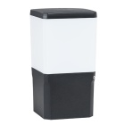 Pillar VIRGILIO 1xE27 11W CCT (3colors) switch IP55 L.13,1xW.13,1xH.25cm black resin