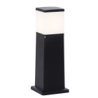 Pillar VIRGILIO 1xE27 11W CCT (3colors) switch IP55 L.13,1xW.13,1xH.48cm black resin