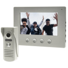 MOZART video intercom with 7' silver color monitor, 16 tones, night vision