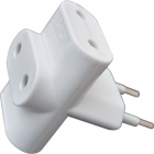 Sockets adapter with 3 sockets 2P white
