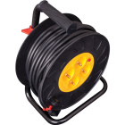 Electrical cable reel with 4 schuko sockets, H05VVF G1,5mm cable, 25m