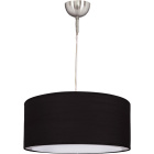 Pendant Light PLANETÁRIO 1xE27 H.Reg.xD.35cm Black/Satin Nickel