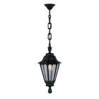 Pendant light RUT 1xE27 IP55 H.85xD.26cm black resin