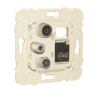 R-TV-SAT - RJ45 Cat. 6 UTP Multimedia Socket MEC21 for Star Connection