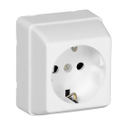 Earth Socket (Schuko Type) 3700 16A 250Vac in white