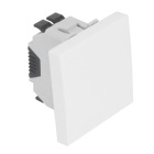 Single Pole Switch QUADRA45 (2 modules) 10AX 250Vac in matt white