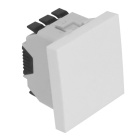 Intermediate Switch QUADRA45 (2 modules) 10AX 250Vac in matte white