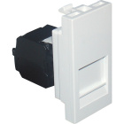 Module QUADRA45 with 1 RJ45 Cat. 6 UTP Connector (250 MHz) (1 module) in white