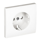 Cover plate APOLO5000 for earth socket (schuko type) in white