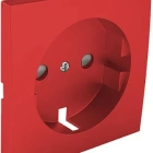 Safety cover plate APOLO5000 for earth socket (schuko type) in red