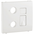 Tapa APOLO5000 para Tomas Múltiples R-TV-RJ45/R-TV-RJ45-FO en blanco