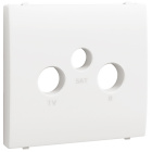 Cover plate APOLO5000 for R-TV-SAT sockets in white