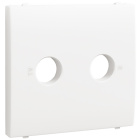 Cover plate APOLO5000 for R-TV sockets in white