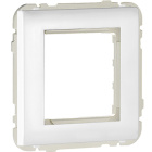 Aro central universal QUADRA45 /Adaptador APOLO5000 para módulos 45x45 branco