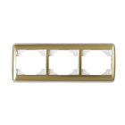 Triple Horizontal Frame SIRIUS70 in ivory/gold