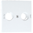 Cover plate LOGUS90 for R TV-SAT socket multibrand 2 outputs in white